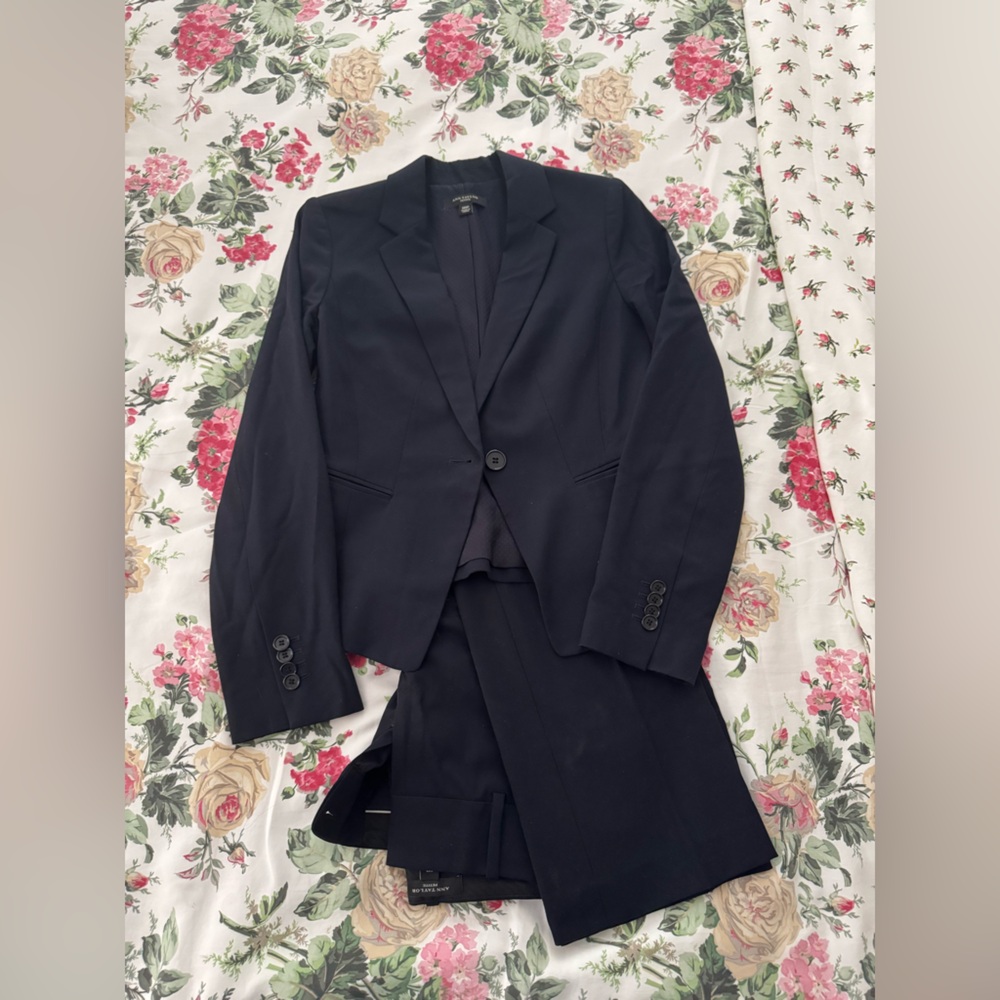 Ann Taylor Petite Navy Suit Set
